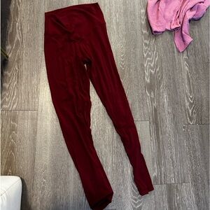 Aerie burgundy leggings size S
